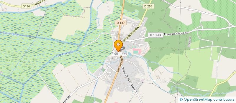 localisation de l'entreprise MONSIEUR JEAN MICHEL RAMBEAU  ETAULIERS