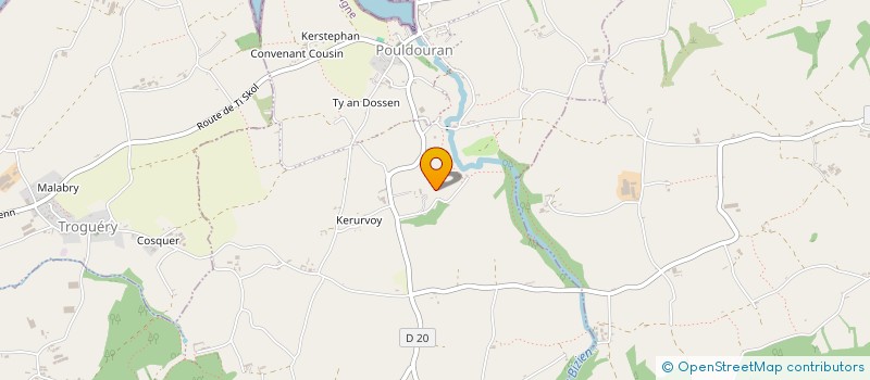 localisation de l'entreprise MONSIEUR JEAN-MICHEL RAVELEAU  PONTRIEUX