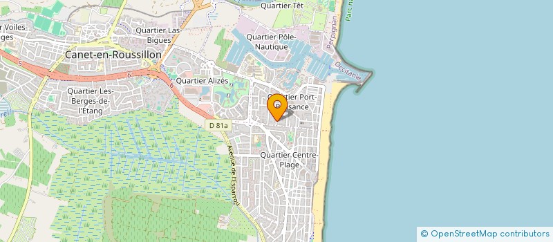 localisation de l'entreprise MONSIEUR JEAN-MICHEL RICHARD  CANET-EN-ROUSSILLON