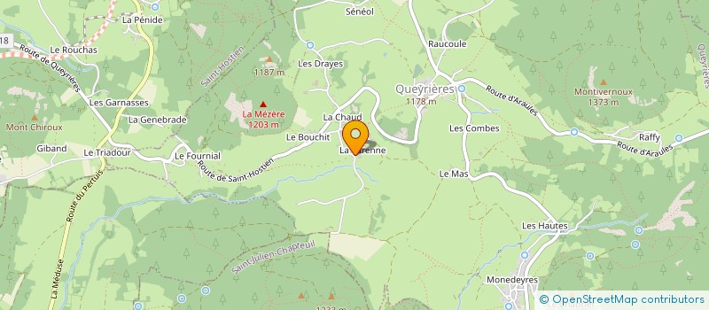 localisation de l'entreprise MONSIEUR JEAN-MICHEL RICHAUD à QUEYRIERES
