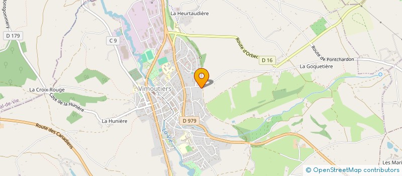 localisation de l'entreprise MONSIEUR JEAN-MICHEL RIVIERE  VIMOUTIERS