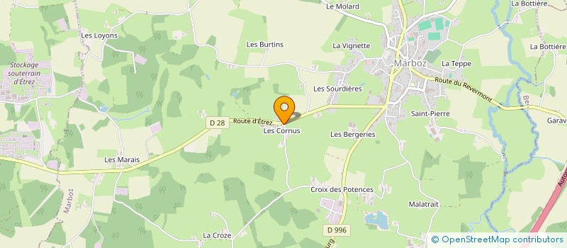 localisation de l'entreprise MONSIEUR JEAN-MICHEL ROBIN à MARBOZ