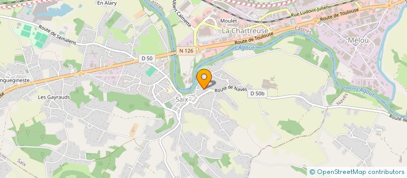 localisation de l'entreprise MONSIEUR JEAN-MICHEL RODRIGUEZ  SAIX