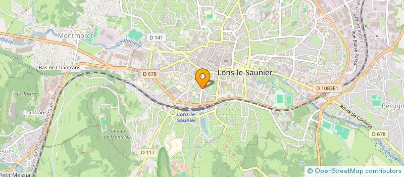 localisation de l'entreprise MONSIEUR JEAN MICHEL ROGER CAULIER  LONS-LE-SAUNIER