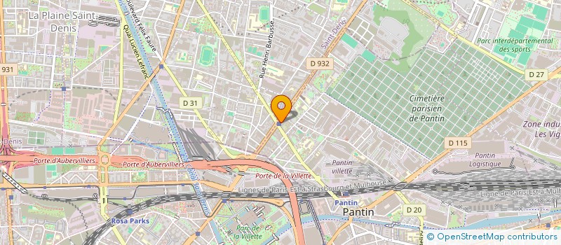 localisation de l'entreprise MONSIEUR JEAN-MICHEL ROQUAIN  PANTIN