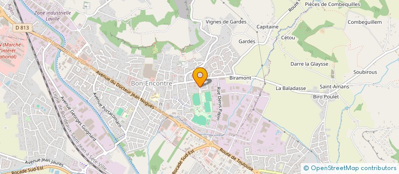 localisation de l'entreprise MONSIEUR JEAN MICHEL ROQUES  CASTELCULIER