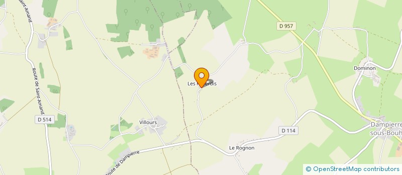 localisation de l'entreprise MONSIEUR JEAN-MICHEL ROUSSEAU à DAMPIERRE-SOUS-BOUHY