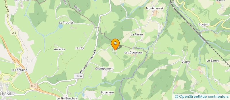 localisation de l'entreprise MONSIEUR JEAN-MICHEL RUCH  MACHEZAL