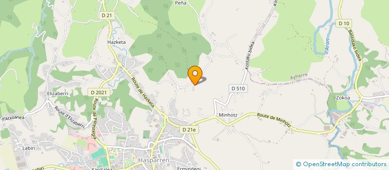 localisation de l'entreprise MONSIEUR JEAN-MICHEL SABALOUE  AYHERRE