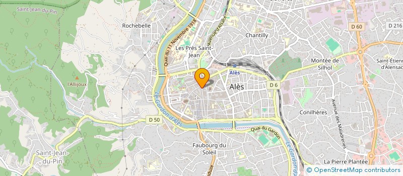 localisation de l'entreprise MONSIEUR JEAN-MICHEL SADOUL  ALES