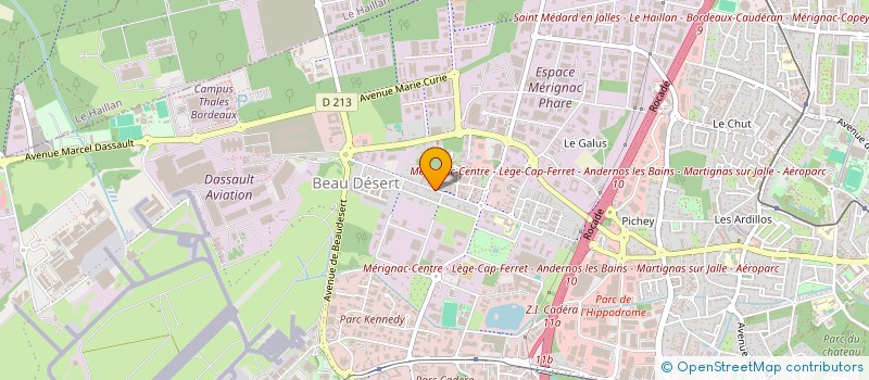 localisation de l'entreprise MONSIEUR JEAN-MICHEL SAINT-SEVER à MERIGNAC