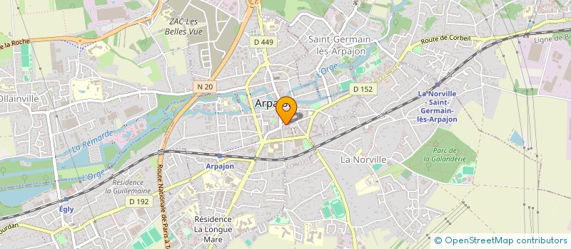 localisation de l'entreprise MONSIEUR JEAN MICHEL SAINTAGNE  ARPAJON