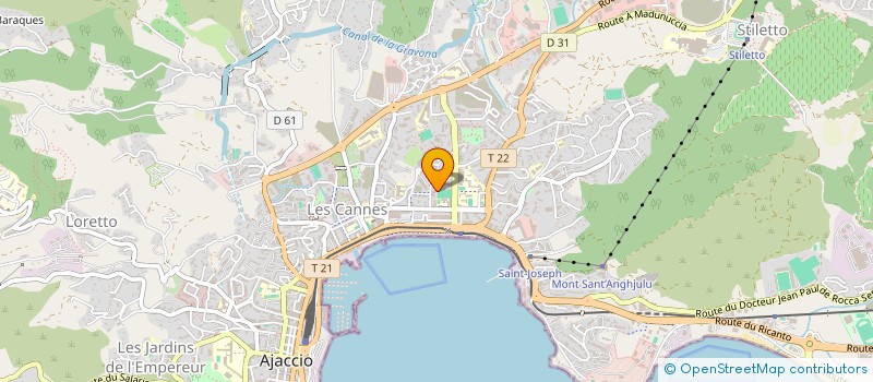 localisation de l'entreprise MONSIEUR JEAN MICHEL SERRERI  AJACCIO