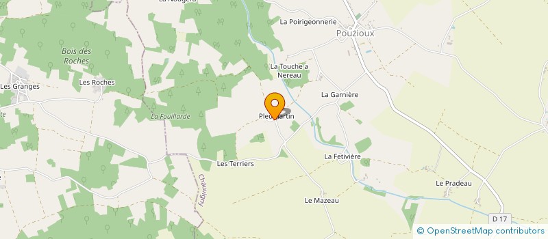 localisation de l'entreprise MONSIEUR JEAN-MICHEL TABUTEAU  CHAUVIGNY