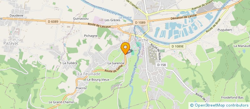 localisation de l'entreprise MONSIEUR JEAN MICHEL TEIXEIRA  LA FEUILLADE