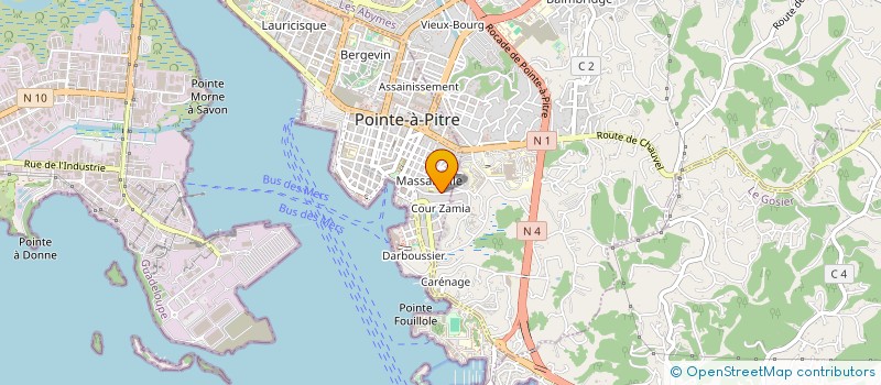 localisation de l'entreprise MONSIEUR JEAN-MICHEL TELEMACQUE à POINTE A PITRE