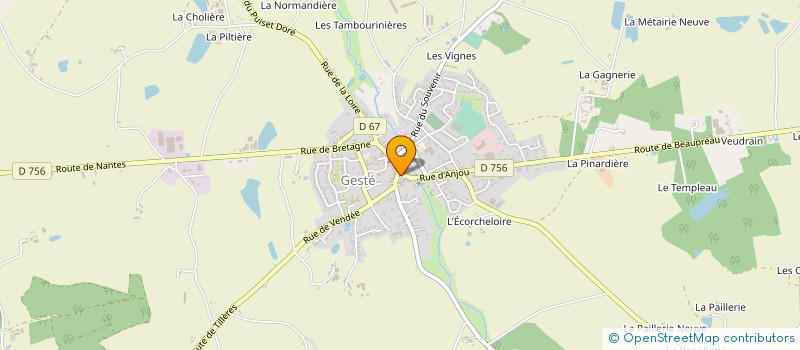 localisation de l'entreprise MONSIEUR JEAN-MICHEL TEXIER à BEAUPREAU-EN-MAUGES