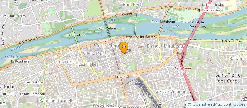 localisation de l'entreprise MONSIEUR JEAN-MICHEL THEUREAU  TOURS