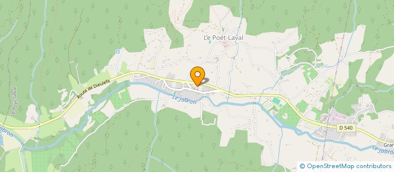 localisation de l'entreprise MONSIEUR JEAN-MICHEL TOULZA  LE POET-LAVAL