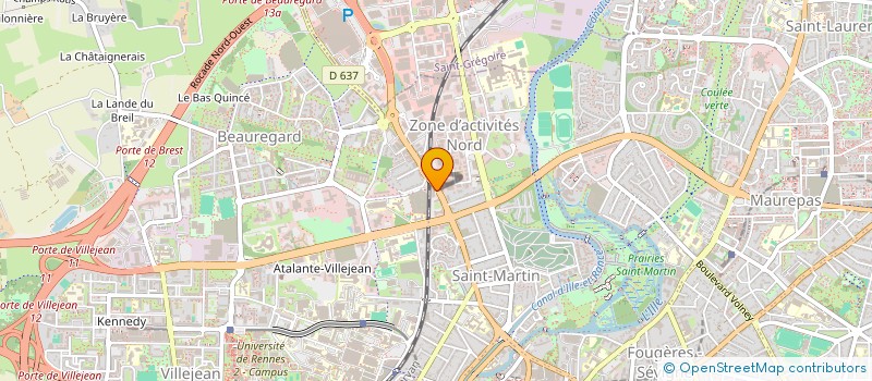 localisation de l'entreprise MONSIEUR JEAN-MICHEL TOUZET  RENNES