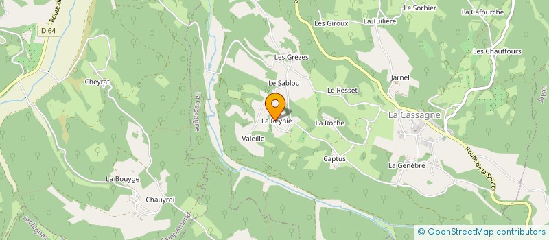 localisation de l'entreprise MONSIEUR JEAN MICHEL TRALEGLISE  LA CASSAGNE