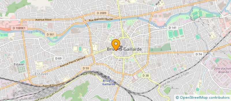 localisation de l'entreprise MONSIEUR JEAN MICHEL TREGUER  BRIVE-LA-GAILLARDE