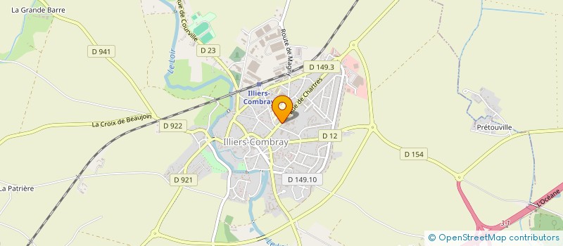 localisation de l'entreprise MONSIEUR JEAN-MICHEL TROQUET  ILLIERS-COMBRAY