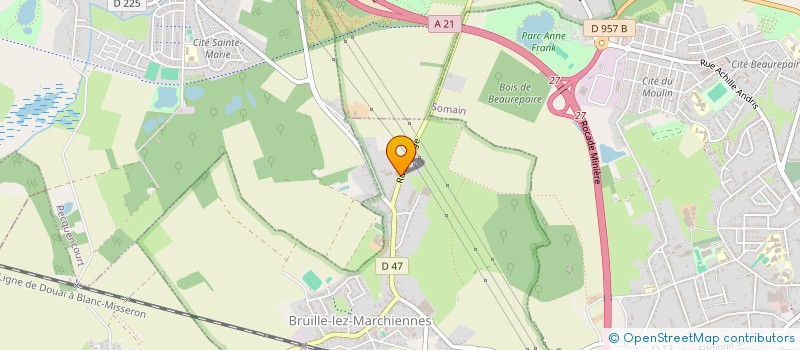 localisation de l'entreprise MONSIEUR JEAN-MICHEL TURELLO  BRUILLE-LEZ-MARCHIENNES