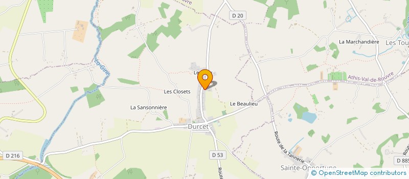 localisation de l'entreprise MONSIEUR JEAN-MICHEL VALLEE à DURCET