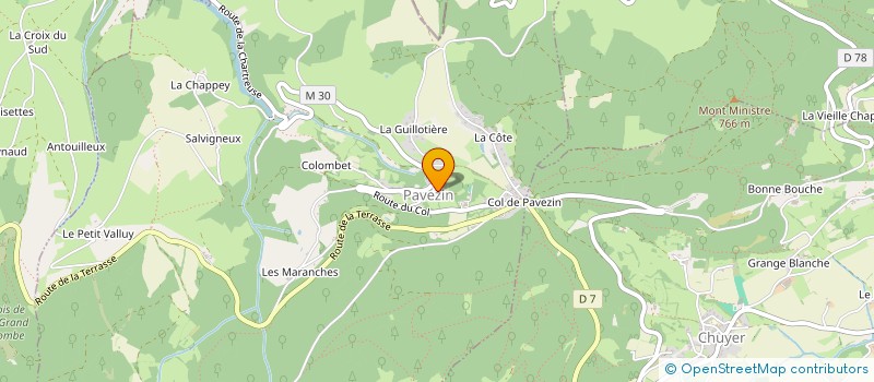 localisation de l'entreprise MONSIEUR JEAN-MICHEL VERZIER  CHUYER