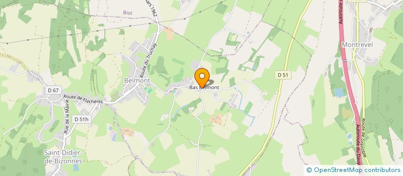 localisation de l'entreprise MONSIEUR JEAN MICHEL VEYRET  BELMONT