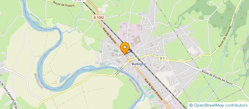 localisation de l'entreprise MONSIEUR JEAN-MICHEL VIALLON  BALBIGNY