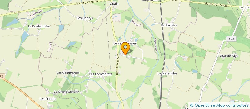 localisation de l'entreprise MONSIEUR JEAN-MICHEL VION  TRONCHY