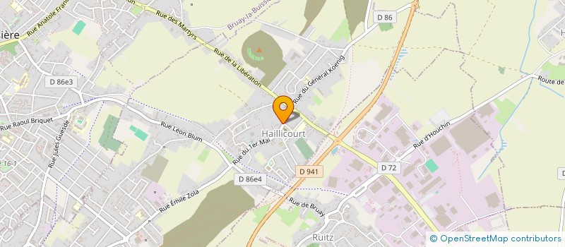 localisation de l'entreprise MONSIEUR JEAN-MICHEL WOUTISSETH  HAILLICOURT