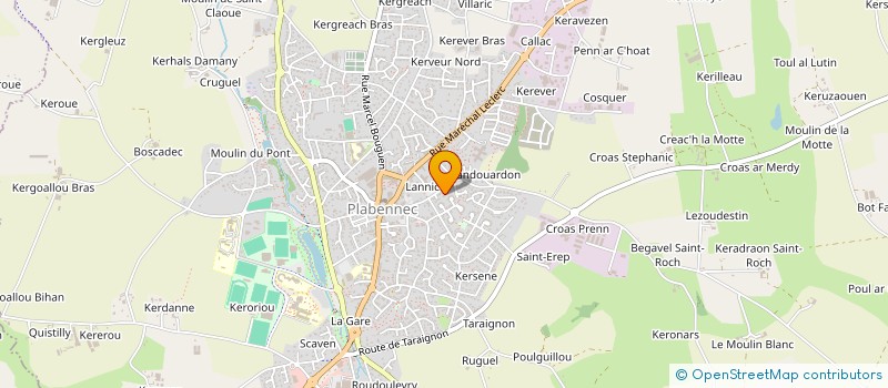 localisation de l'entreprise MONSIEUR JEAN MICHELET  PLABENNEC