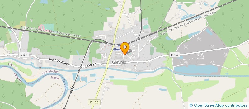 localisation de l'entreprise MONSIEUR JEAN MICHELET  GIEVRES