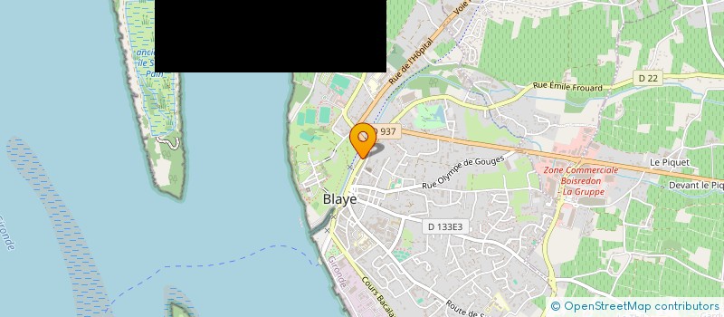 localisation de l'entreprise MONSIEUR JEAN MICHELIN à BLAYE