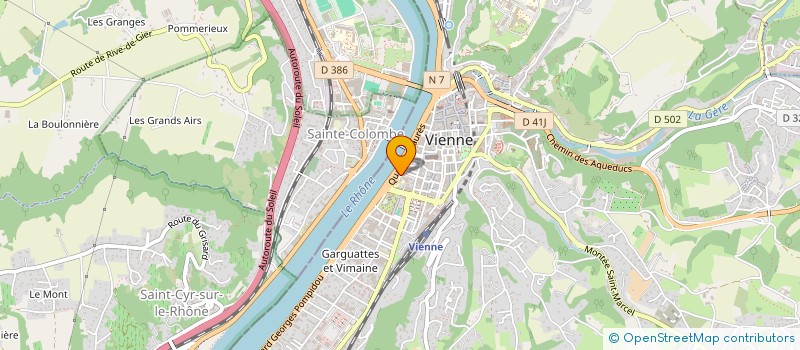 localisation de l'entreprise MONSIEUR JEAN MICHELLIER à VIENNE
