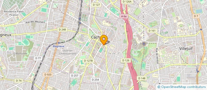 localisation de l'entreprise MONSIEUR JEAN MICHENET  CACHAN