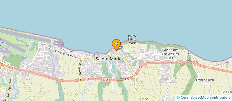 localisation de l'entreprise MONSIEUR JEAN MICKAEL BOUDOC à SAINTE-MARIE
