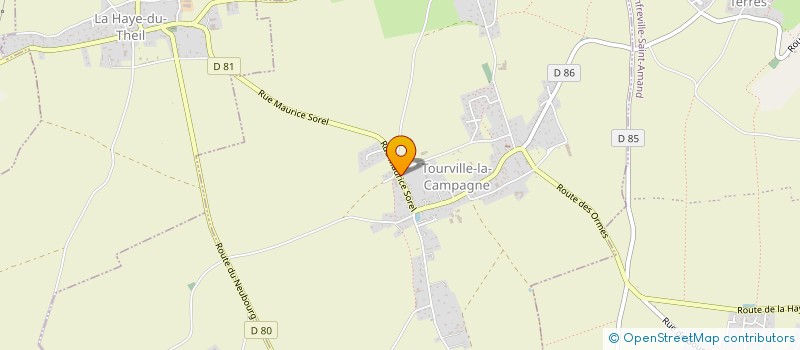 localisation de l'entreprise MONSIEUR JEAN MIERLOT  TOURVILLE-LA-CAMPAGNE