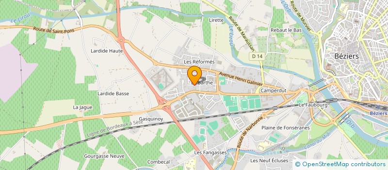 localisation de l'entreprise MONSIEUR JEAN MIGEOT à BEZIERS