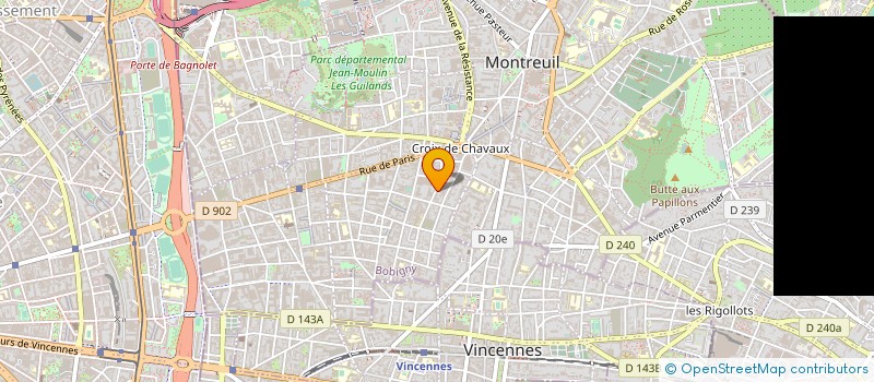 localisation de l'entreprise MONSIEUR JEAN MIGLIORINI à MONTREUIL