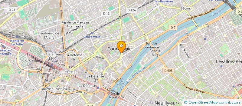 localisation de l'entreprise MONSIEUR JEAN MIGNONNEAU à COURBEVOIE