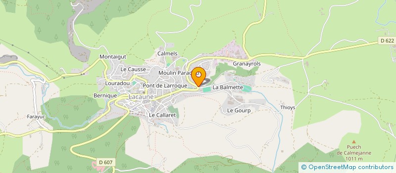 localisation de l'entreprise MONSIEUR JEAN MILHAU  LACAUNE