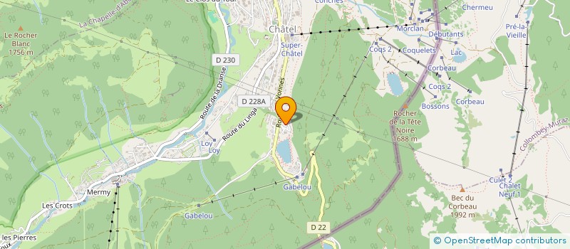 localisation de l'entreprise MONSIEUR JEAN MILLET  CHATEL