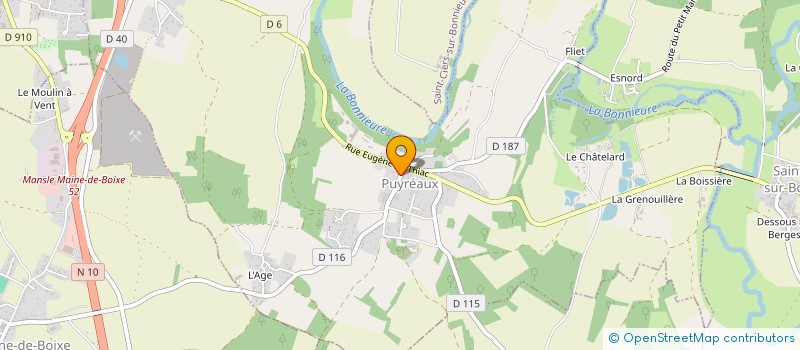 localisation de l'entreprise MONSIEUR JEAN MINGUET à MANSLE-LES-FONTAINES
