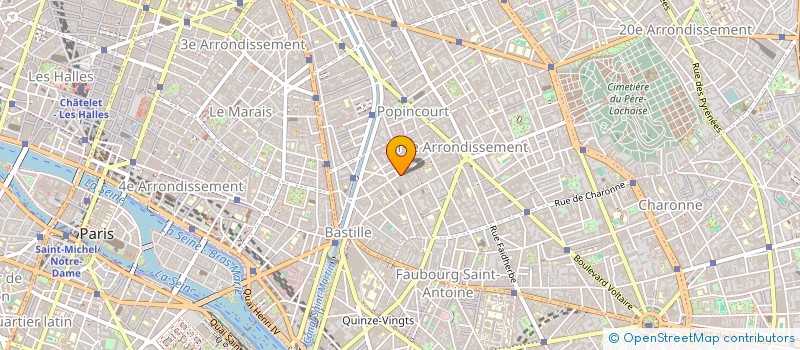 localisation de l'entreprise MONSIEUR JEAN MINVIELLE-DEBAT  PARIS