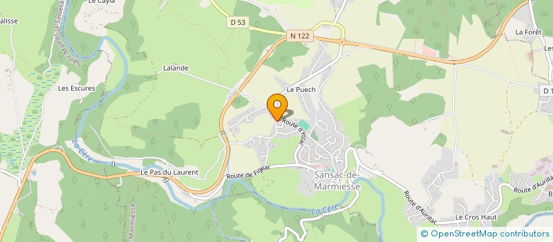 localisation de l'entreprise MONSIEUR JEAN MIODET à AURILLAC