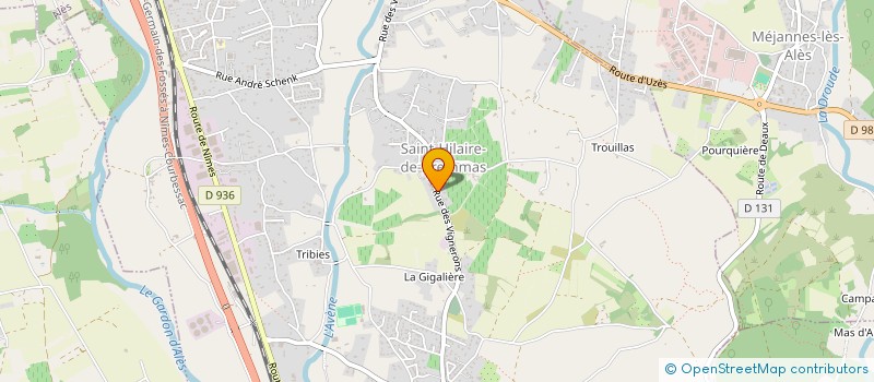 localisation de l'entreprise MONSIEUR JEAN MIOTTI  SAINT-HILAIRE-DE-BRETHMAS